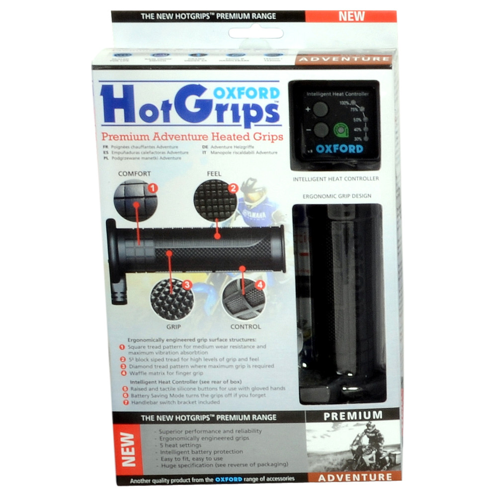 Hotgrips Poignées Chauffantes Premium Adventure with v8 switch OXFORD