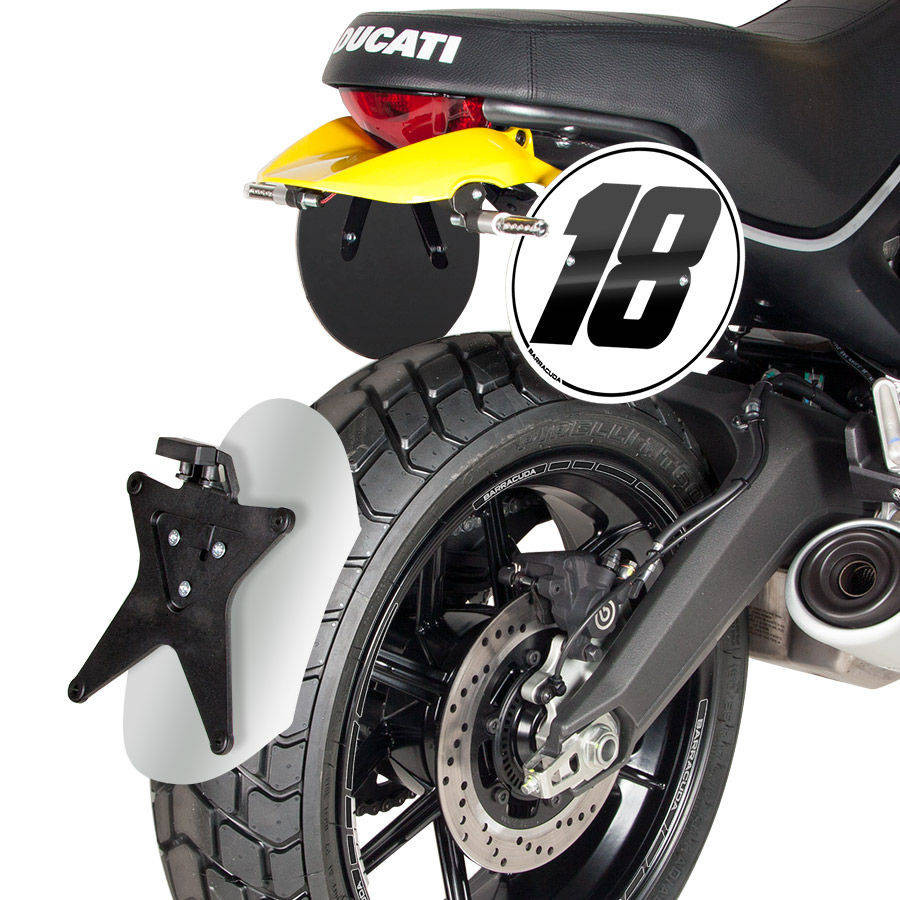 GARDE BOUE ARRIERE DUCATI Scrambler BARRACUDA