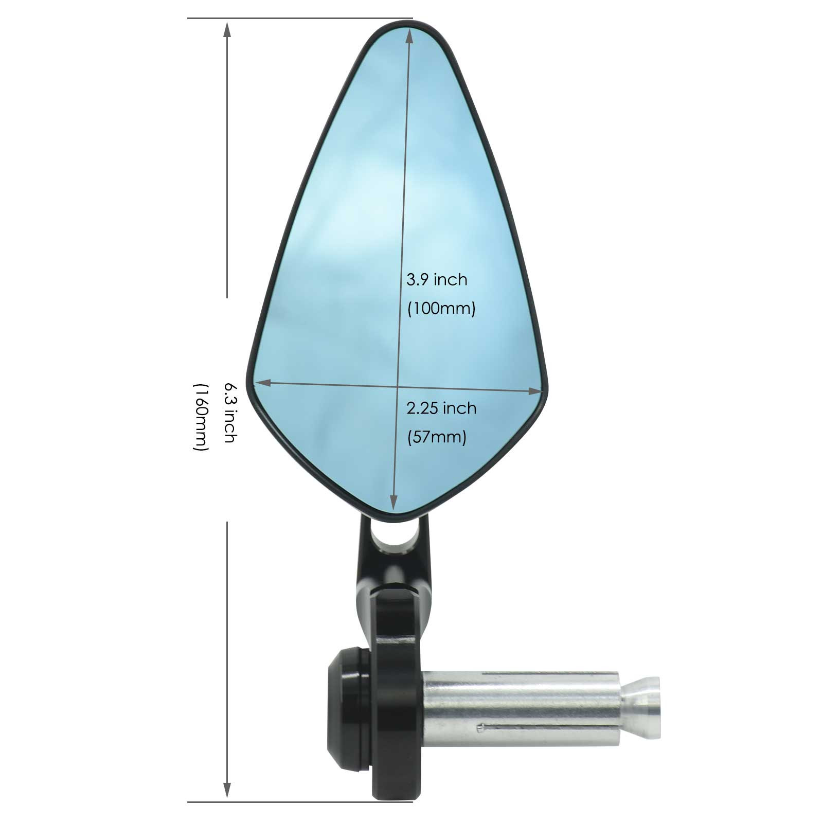 Rétroviseurs FLAT RACER avec Embout de Guidon BRAZOLINE (Paire)