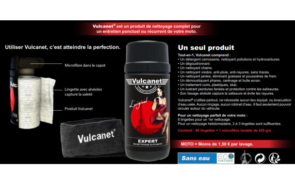 Lingette VULCANET MOTO