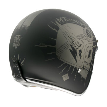 CASQUE JET MT LE MANS 2 SV DILER A2 NOIR MAT    XS  SIMPLE ECRAN TRANSPARENT (LIVRE AVEC UN ECRAN SUPPLEMENTAIRE DARK (ECE 22.06)