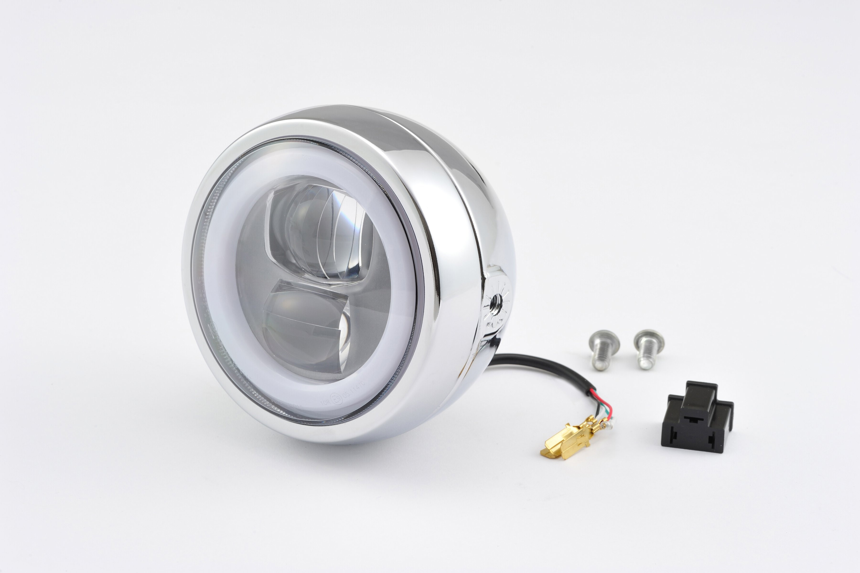 PHARE LED "CAPSULE120" MONTAGE LATÉRAL, CHROME - DAYTONA