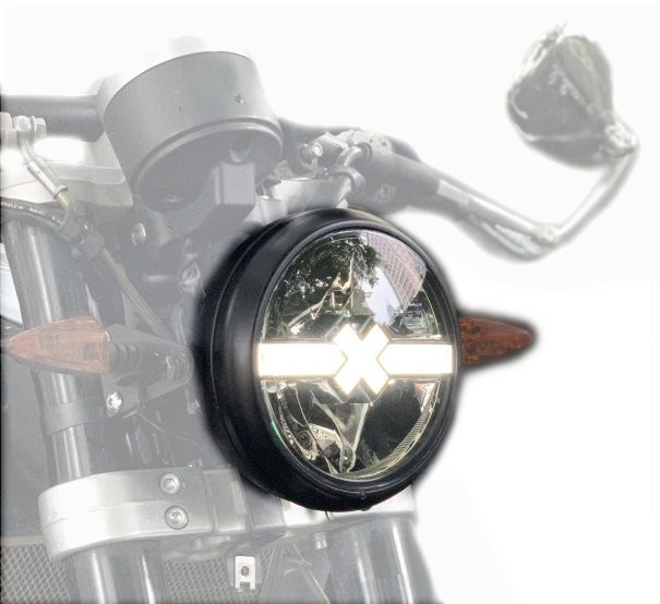 Phare modèle " CROSS-X " CUSTOM à LED